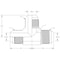 World Wide Fittings Male JIC to Male JIC to Male JIC Union Tee F5705X04X04X04 - alternate 2